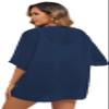 FINOCEANS Women's Kimonos Beach Cover Ups Cardigans V Neck Half Sleeve Bathing Suit Small Navy view 2