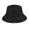 Abstract Science Chemistry Beach Bucket Hat for Women Men,Summer Reflective Bucket Hats for Sun Protectio,Double Side Print view 1