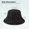 Abstract Science Chemistry Beach Bucket Hat for Women Men,Summer Reflective Bucket Hats for Sun Protectio,Double Side Print view 4