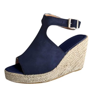 Wedge Sandals for Women, XHLEMON Summer Peep Toe Wedge Sandals Ankle Strappy Espadrille Platform Sandals Slingback Sandals