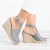 Wedge Sandals for Women, XHLEMON Summer Peep Toe Wedge Sandals Ankle Strappy Espadrille Platform Sandals Slingback Sandals view 4