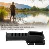 HOHXFYP Waist Belt Fishing Rod Holder,ABS Lightweight Easy Installation Fishing Rod Belt Holder,Portable Fishing Rod Inserter (S-Black) view 2