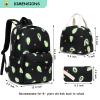 Fuyicat Avocado School Backpack Set for Girls, 3-in-1 Kids Teens Elementary Middle School Bags Bookbag with Lunch Bag Pencil Case view 2