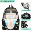 Fuyicat Avocado School Backpack Set for Girls, 3-in-1 Kids Teens Elementary Middle School Bags Bookbag with Lunch Bag Pencil Case view 3