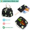 Fuyicat Avocado School Backpack Set for Girls, 3-in-1 Kids Teens Elementary Middle School Bags Bookbag with Lunch Bag Pencil Case view 4