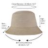 Bucket Hat  Stylish Bucket Hat for Women and Men  Breathable Cotton  Universal Size (Brown) view 4