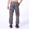 FUMOOD Mens Casual Military Cargo Tactical Pants Relaxed Fit Ripstop Lightweight Cotton Stretch Combat Outdoor Hiking Pants Grey view 4