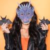 ibasenice Halloween Dragon Mask 3D Lifelike Animal Mask for Cosplay Party Masquerade Carnival Costume Accessory view 3