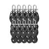 Blue Shark 2253-38 mm Single Fiddle Swivel Aluminum Sailing Block - Max Line: 3/8 (10 mm), Safe Working Load (SWL): 900 lbs, Breaking Load: 2200 lbs (10-Pack) view 1