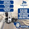 Blue Shark 2260-38 mm Single Swivel Fiddle Becket Adjustable Cam Aluminum Sailing Block - Max Line: 1/4 (6 mm), Safe Working Load (SWL): 900 lbs, Breaking Load: 2200 lbs (5-Pack) view 2