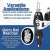 Blue Shark 2260-38 mm Single Swivel Fiddle Becket Adjustable Cam Aluminum Sailing Block - Max Line: 1/4 (6 mm), Safe Working Load (SWL): 900 lbs, Breaking Load: 2200 lbs (5-Pack) view 3