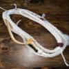 Calf Rope White Poly - 9x7 Right Hand 5/8" x 5/8" soft - EPT Bull Ropes Riding Rope 10' view 2