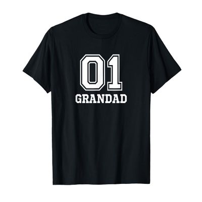 01 Grandad Number 1 One Funny T-Shirt