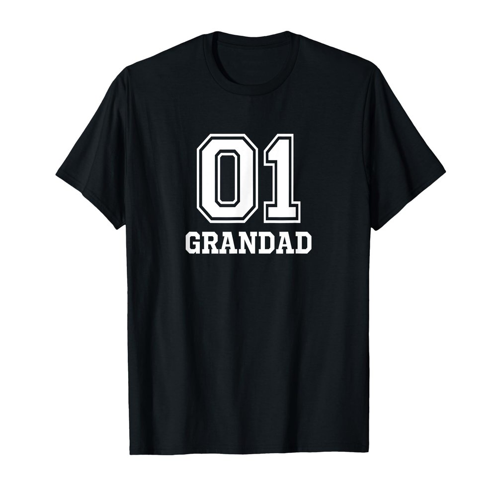 01 Grandad Number 1 One Funny T-Shirt