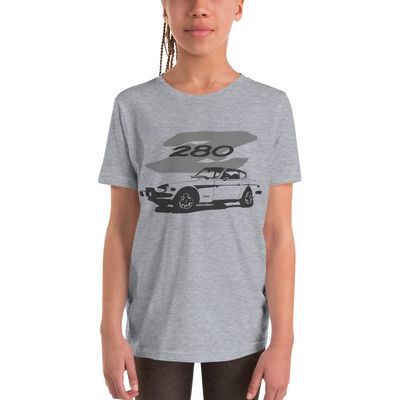 1978 Datsun 280z JDM Car Art Retro Automotive Youth Short Sleeve T-Shirt Athletic Heather