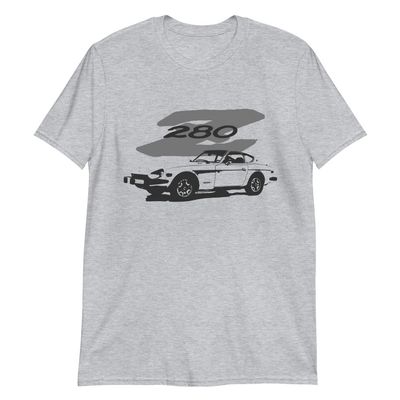 1978 Datsun 280z JDM Car Art Retro Automotive T-Shirt Sport Grey
