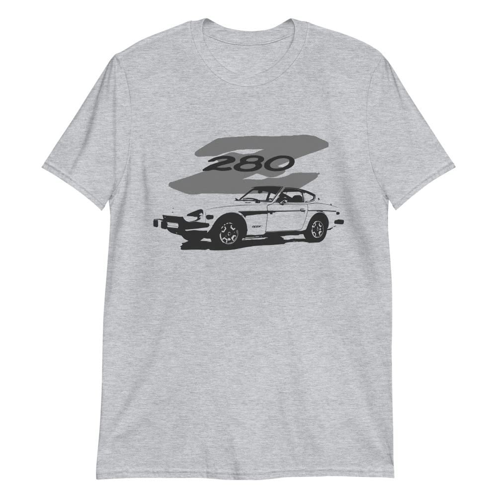 1978 Datsun 280z JDM Car Art Retro Automotive T-Shirt Sport Grey