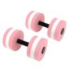 Kuuleyn 2 PCS Aquatic Dumbells, Water Aerobic Exercise Foam Dumbbell Pool Resistance,EVA Water Floating Dumbbell Yoga Exercise Water Foam Dumbbell Fitness Tool for Men Women Kids(Pink) view 1