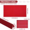Mixweer Billiard Cloth for 8 ft Pool Table Pre Cut Felt with 6 Cloth Strips and 6 Pool Table Rubber Bumpers for Bars, Clubs, Hotels Replacement(Red) view 2