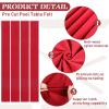 Mixweer Billiard Cloth for 8 ft Pool Table Pre Cut Felt with 6 Cloth Strips and 6 Pool Table Rubber Bumpers for Bars, Clubs, Hotels Replacement(Red) view 3