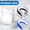 2 Pack Sports Mouth Guard for Kids and Youth - Mouth Protection Athletic Mouthguard with Case (BPA Free) for Boxing Football Hockey Karate Rugby for Boys Girls Sports Supplies (Blue&Black) view 2