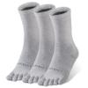 OrrinSports Toe Socks Liner Crew Socks for Men Women Cool-max Five Finger Sock 3 Pairs Running Sock view 1