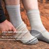 OrrinSports Toe Socks Liner Crew Socks for Men Women Cool-max Five Finger Sock 3 Pairs Running Sock view 4