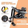 YouTeMei Child Bike Seat, Front Mount Bike Seat for Mountain Bike, Kid Bike Carrier with Handrail Seat Belt and Pedal,PVC Hard Seat view 3