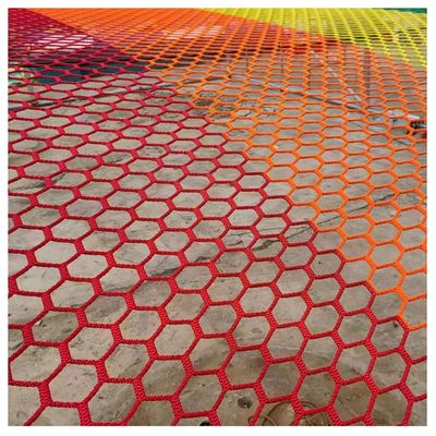 Colorful Knotless Durable Kids Playground net Climbing Cargo Net Double Layers Garden Playground Protection Net Outdoor Colored Decorative net (Size : 3X3m)