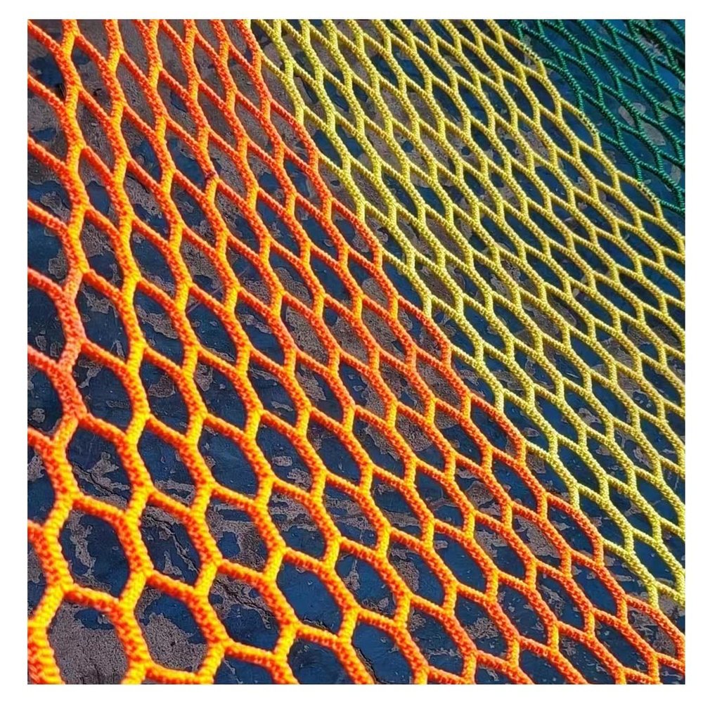 Single Layer Layers Climbing Cargo Net Rope Bridge Net Durable Color Playground Climbing Cargo Net Polyester Double Layers Cargo Net Treehouse net (Size : 3X4.5m)