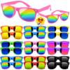 Kids Sunglasses Party Favors Bulk, Neon Sunglasses with UV400 Protection for Gilrs Boys Kids (24, multicolour) view 1