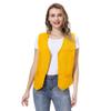 TopTie Unisex Button Vest Work Wear Uniform Vest-Yellow-L view 4