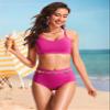 CRZ YOGA Womens High Waisted Bikini Bottom Tummy Control Bathing Suit Swimsuit Full Coverage Swim Briefs Hibiscus Purple X-Small view 3