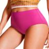 CRZ YOGA Womens High Waisted Bikini Bottom Tummy Control Bathing Suit Swimsuit Full Coverage Swim Briefs Hibiscus Purple X-Small view 4