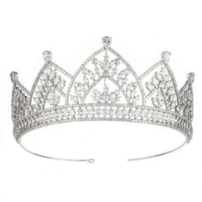 Bridal Tiara Zircon Crown - Luxury Zircon Wedding Headpiece for Bride, Quinceanera Pageant, Prom, Formal Dinner & Birthday Celebration