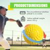 POPFRO Softballs Dimpled Softballs, 11-Inch Pitching Machine for Hand-Eye Coordination, Hitting and Fielding Practice 12 Pack(Yellow) view 3