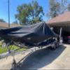 Tuszom 1200D 100% Waterproof Center Console Boat Cover with Motor Cover, Tear-Proof Trailerable Boat Cover for Center Console Boat with 13-19 Windproof Straps (Black, 16' - 18.5''L, UP to 98" W) view 2
