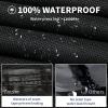 Tuszom 1200D 100% Waterproof Center Console Boat Cover with Motor Cover, Tear-Proof Trailerable Boat Cover for Center Console Boat with 13-19 Windproof Straps (Black, 16' - 18.5''L, UP to 98" W) view 3