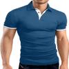 KUYIGO Slim Fit T Shirts for Men Short Sleeve Polo Shirt Casual Tactical Golf Tennis T-Shirts XX-LargeDeep Teal view 2