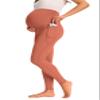 JOYSPELS Smooth Feeling Maternity Leggings Over The Belly with Pockets Workout Pregnancy Leggings view 2