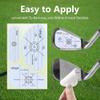 Asyxstar Golf Impact Tape - Golf Impact Stickers for Golf Clubs Golf Training aid,Self-Teaching Sweet Spot and Shot Consistency Analysis, Golf Club face Impact Tape for Woods Irons and Putters 450Pcs view 4