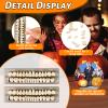56 Pieces False Teeth, 2 Sets Whole Teeth Synthetic Polymer Denture Teeth, 23 Shade A2 Upper + Lower Dental Materials for Replacement, DIY, or Halloween view 3