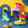New Kids Girls Cartoon Children's Rain Boots Non Slip Children Water Shoes Classic Children Rainboots Non Infant Sandals (Yellow, 13 Little Child) view 2