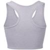 Premium Cotton Breathable Basic Sleeveless Racerback Crop Tank HEATHERGREY XL view 3