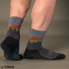 TODO 55% Merino Wool Hiking Socks - Durable, Breathable, Thermal - all Outdoor Activities (Falcon Grey, 35) view 2