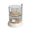 Altsuceser Jewelry Organizer Box, Clear Rotatable Jewelry Box Earring Holder for Women, Transparent Visible Jewelry Display Stand Storage Tray for Earrings Necklaces Bracelets Dual Layer view 1