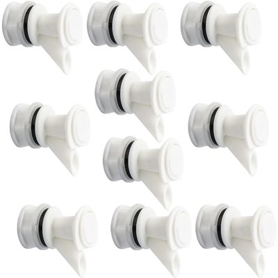 Push-Button Spigot Cooler Spigot Replacement, Compatible with Igloo 2-10 Gallon Water Coolers, Durable Beverage Jugs Spigot (10 Pack)