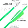 surwolf 31" Carbon Arrows Fluorescence Color Archery Hunting Arrows 500 600 Spine with Feather Fletched Target Practice Arrows for Archery Compound & Recurve & Long Bow 6/12pcs (12, Green, Spine 500) view 2