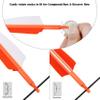 surwolf 31" Carbon Arrows Fluorescence Color Archery Hunting Arrows 500 600 Spine with Feather Fletched Target Practice Arrows for Archery Compound & Recurve & Long Bow 6/12pcs (12, Green, Spine 500) view 4