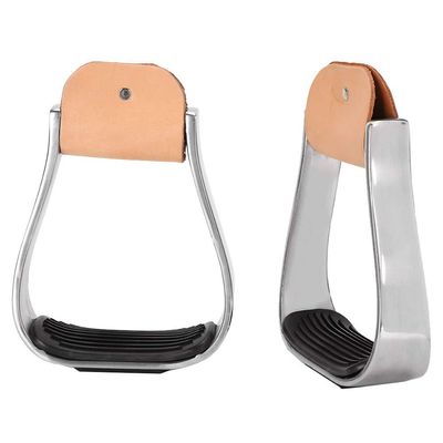 Horse Riding Stirrups Horse Saddle Tack Overshoe Aluminum Cushioned Stirrups for Knee Ankle Stress Pain Relief